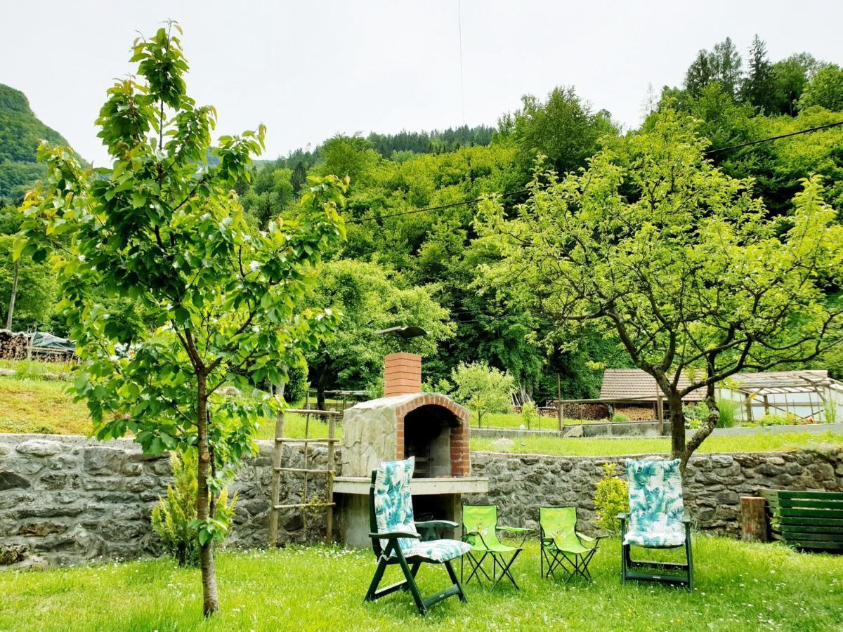 Apartment And Garden House Among The Mountains Podbrdo Exteriér fotografie