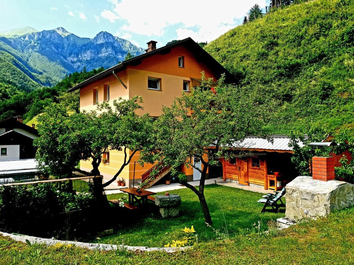 Apartment And Garden House Among The Mountains Podbrdo Exteriér fotografie