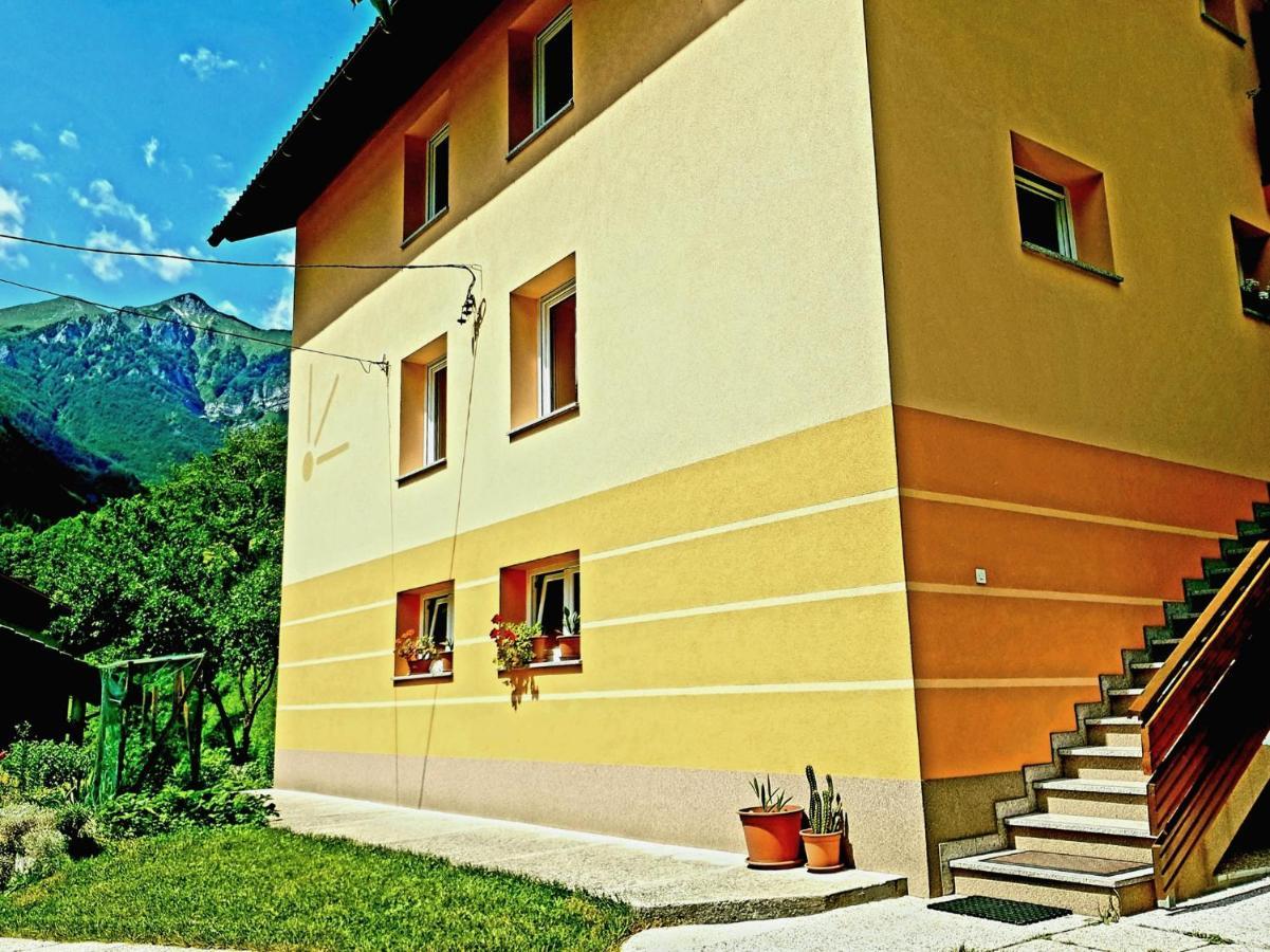 Apartment And Garden House Among The Mountains Podbrdo Exteriér fotografie